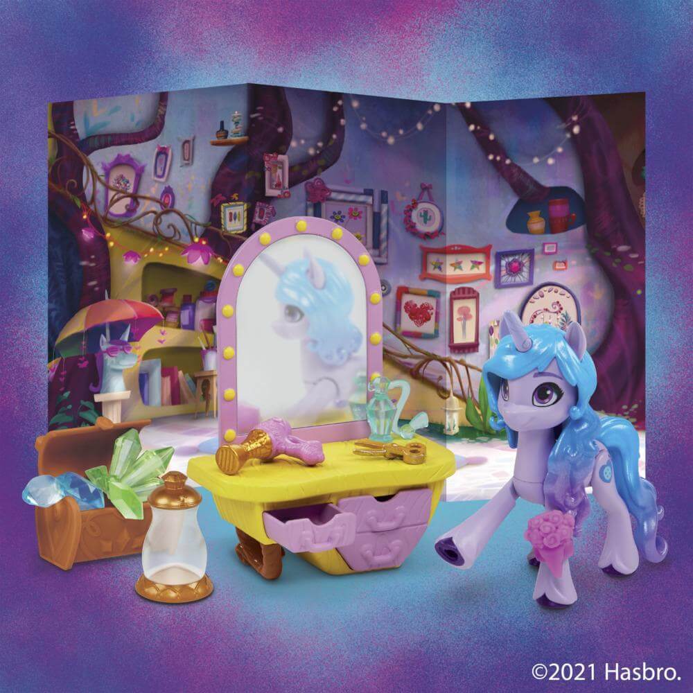My Little Pony: A New Generation Movie Story Scenes Critter Creation Izzy Moonbow Play Set