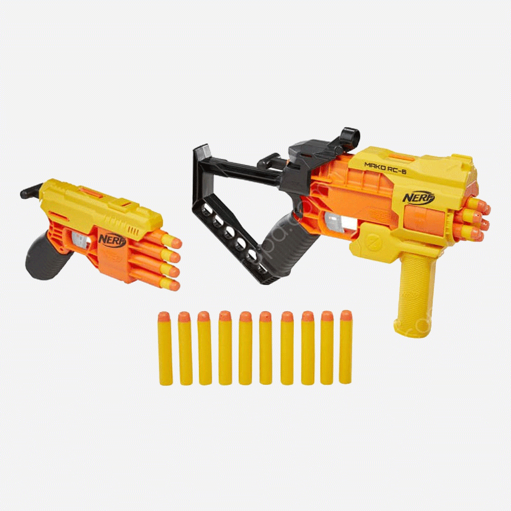 Hasbro Nerf Alpha Strike 624638 avec 4 armes blaster et 26 fléchettes en mousse Hasbro Nerf Alpha Strike 624638 avec 4 armes blaster et 26 fléchettes en mousse