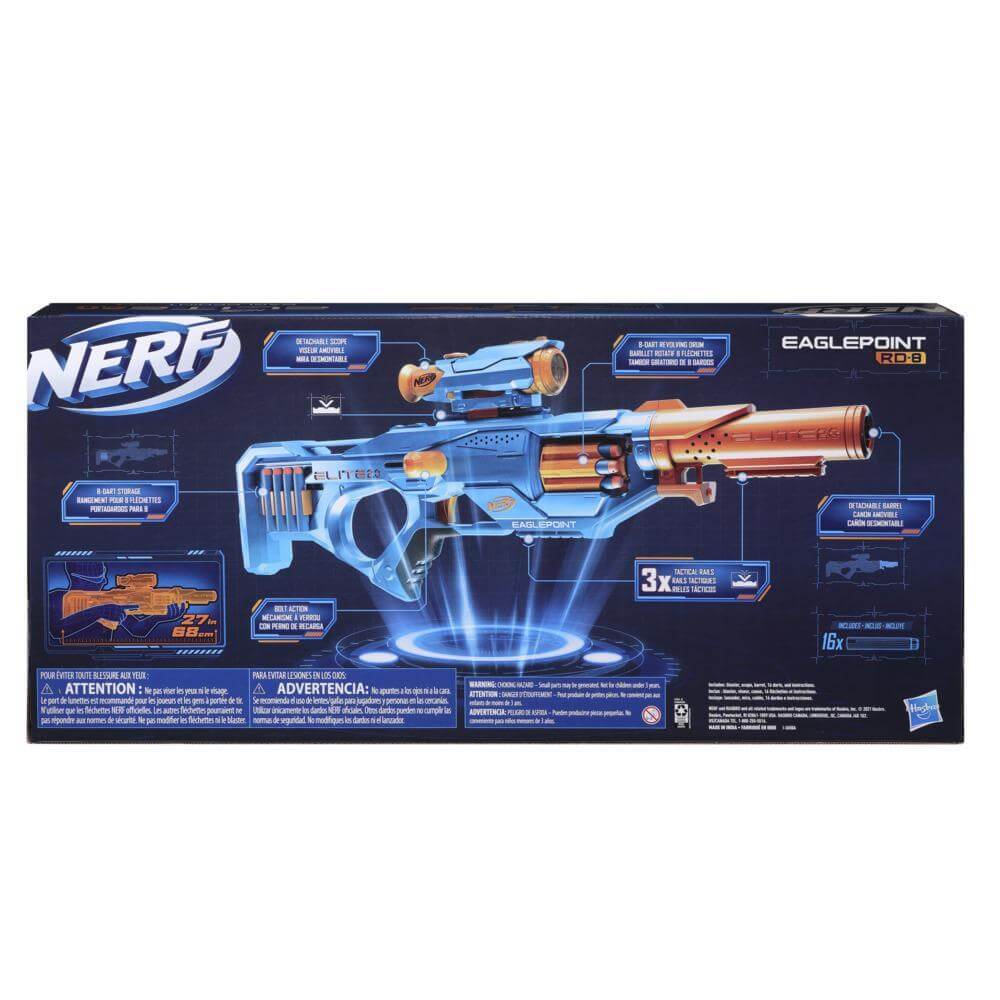 Nerf Elite 2.0 Double Punch Dart Blaster, 50 Nerf Elite Darts, 2x