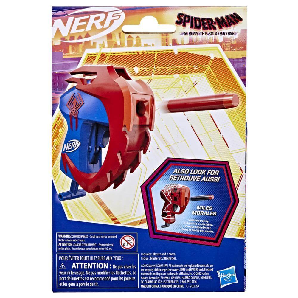 protein interferens fortvivlelse Nerf Spider-Man Across The Spider-Verse, Spider-Man 2099 Dart Blaster