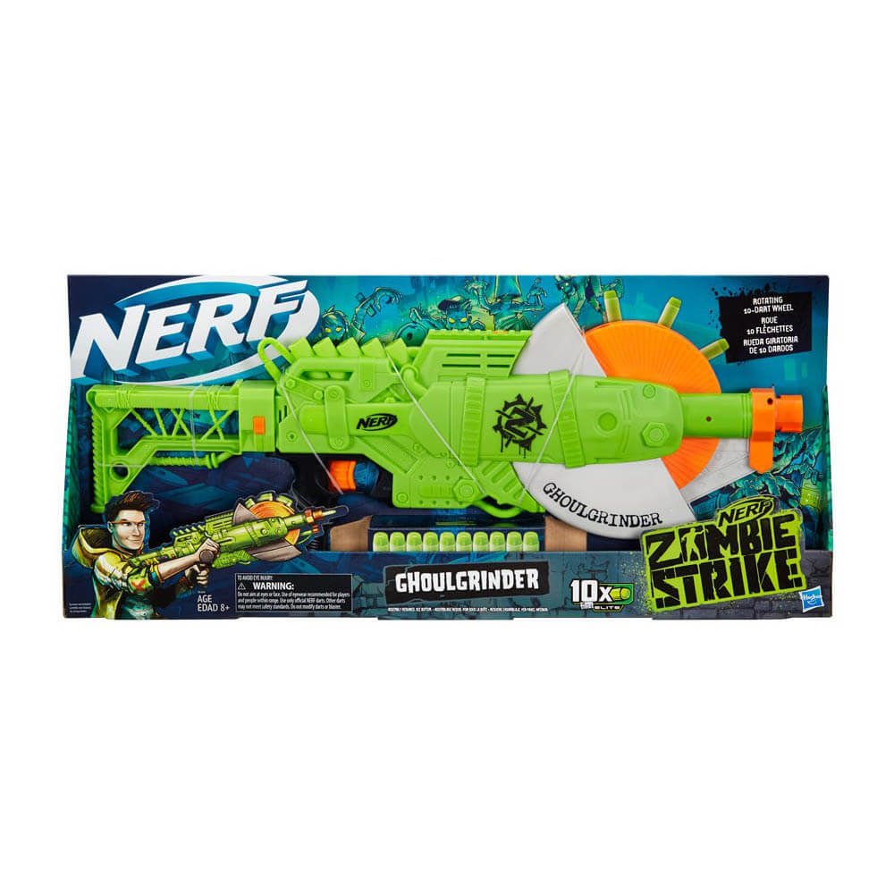 NERF Zombie Strike Ghoulgrinder 10-Dart Rotating Blaster