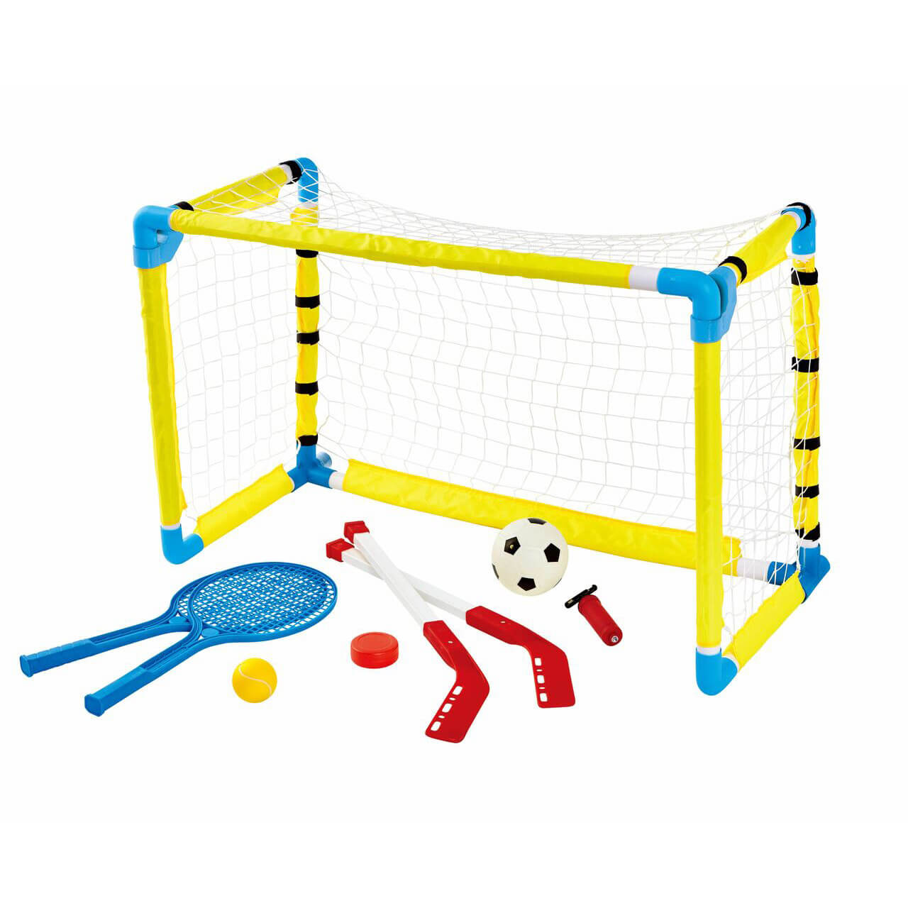NSG Sports 3-in-1 Combo Soccer, Tennis, Hockey Set