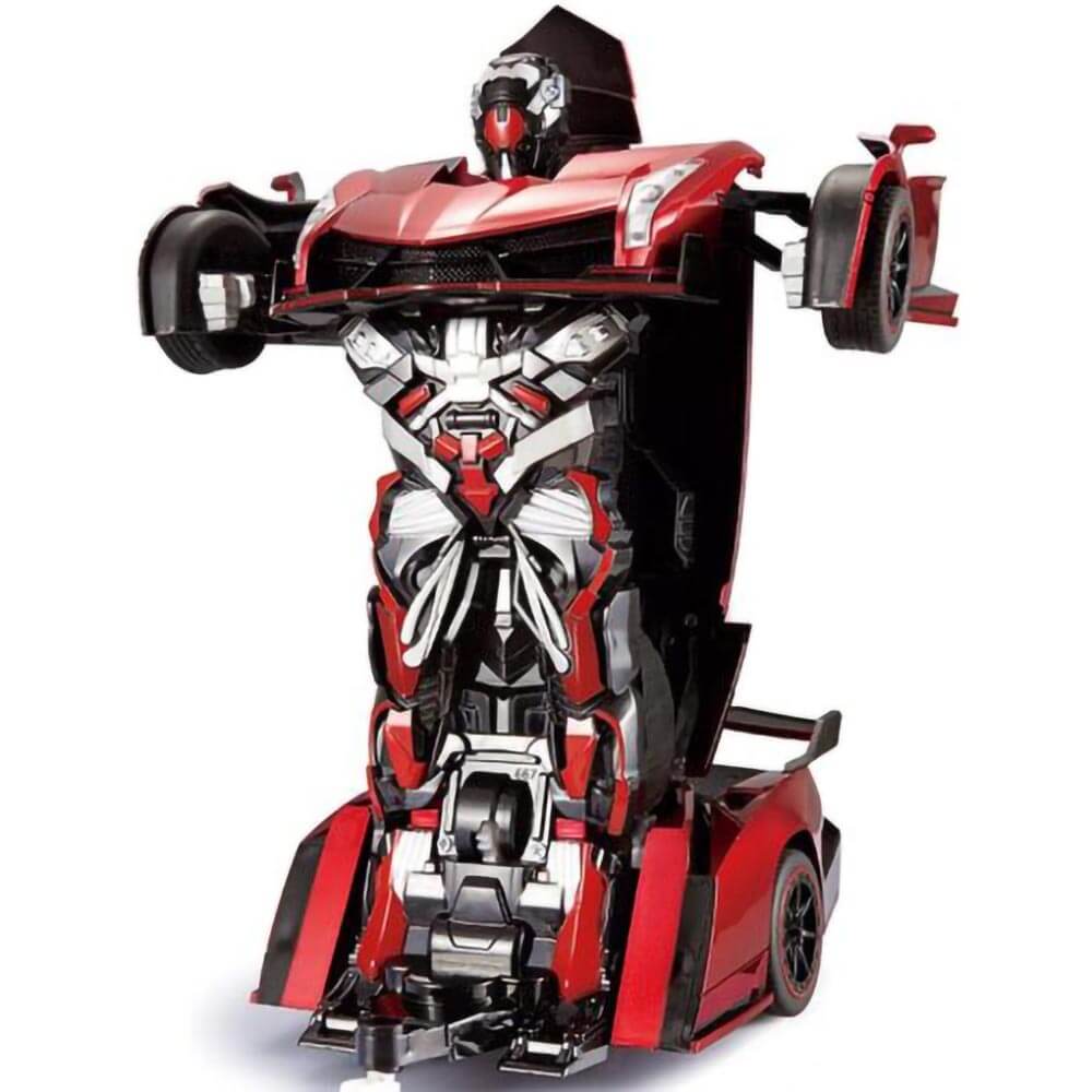 Odyssey Toys Auto Moto Red Transforming Robot Remote Control Car
