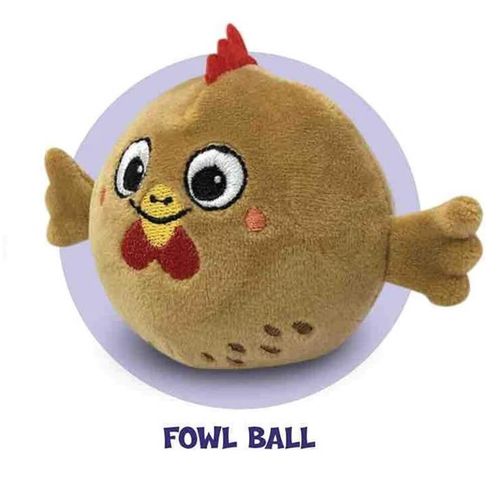 PBJs Barbyard Farm Series Fowl Ball Chicken Plush Jelly Fidget Toy