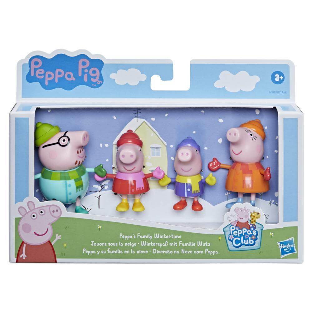 Peppa Pig Family Wintertime 3 Inch Figures  4 pack