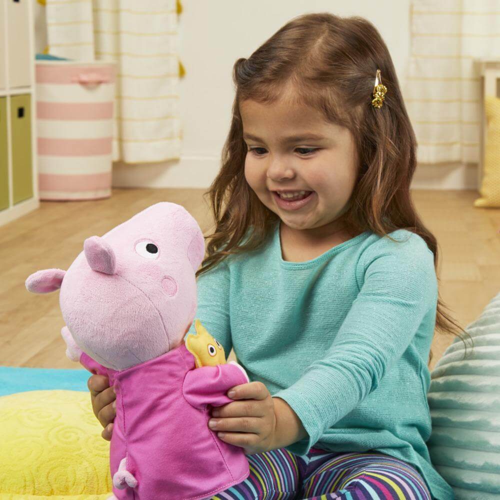 Peppa Pig Peppa’s Bedtime Lullabies Singing Plush Doll with Teddy Bear