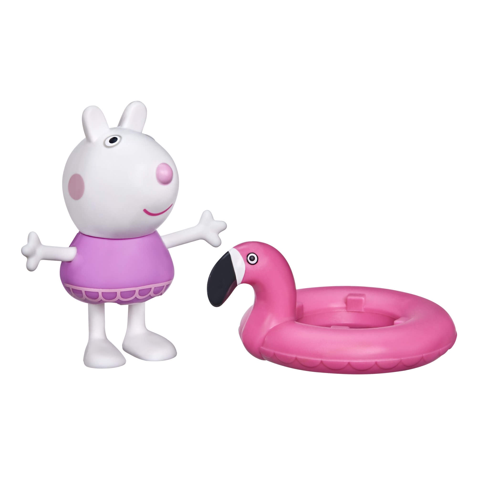 Peppa Pig's Fun Friends Adventures, Suzy Sheep Figure with Flamingo Floaty