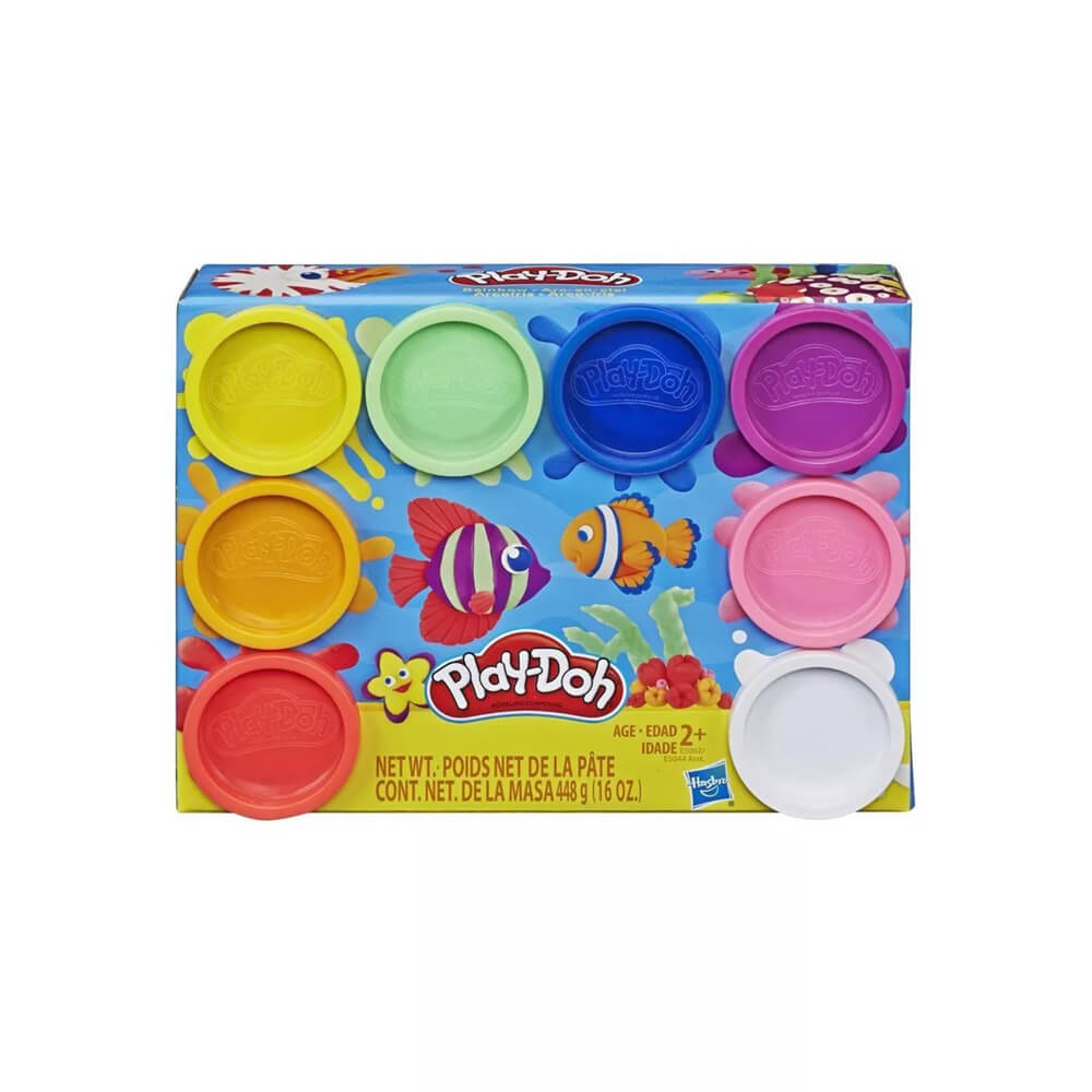 Play-Doh 8 Pack Rainbow Non Toxic Modeling Compound with 8 Colors