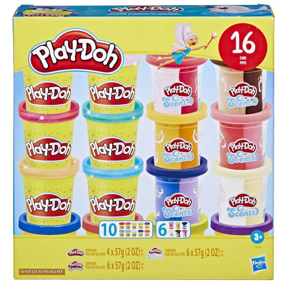 Play-Doh Sparkle and Scents Variety Pack with 16 Cans