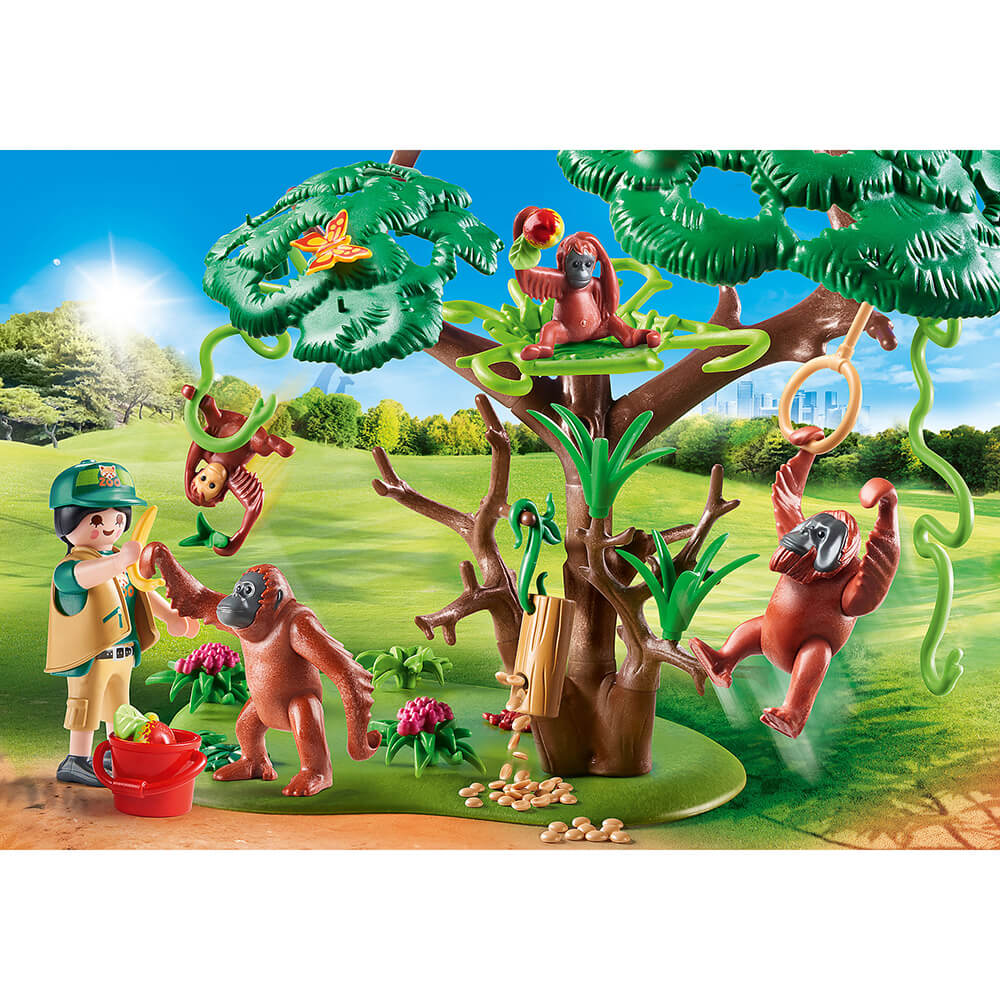 PLAYMOBIL Adventure Zoo Orangutans with Tree (70345)