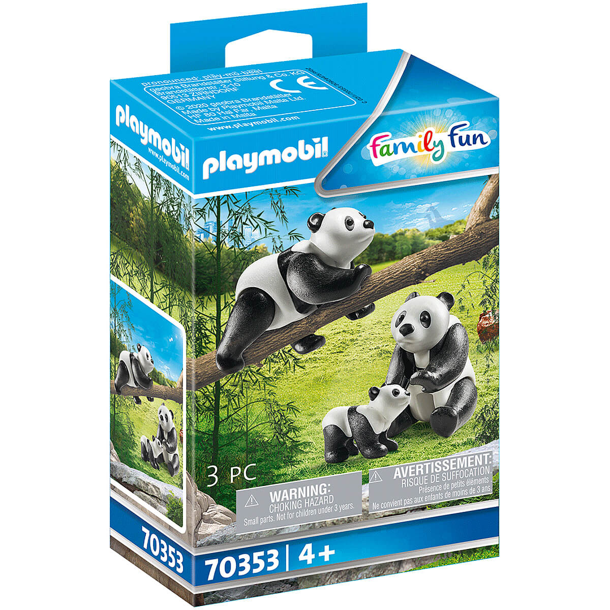 PLAYMOBIL Adventure Zoo Pandas with Cub (70353)