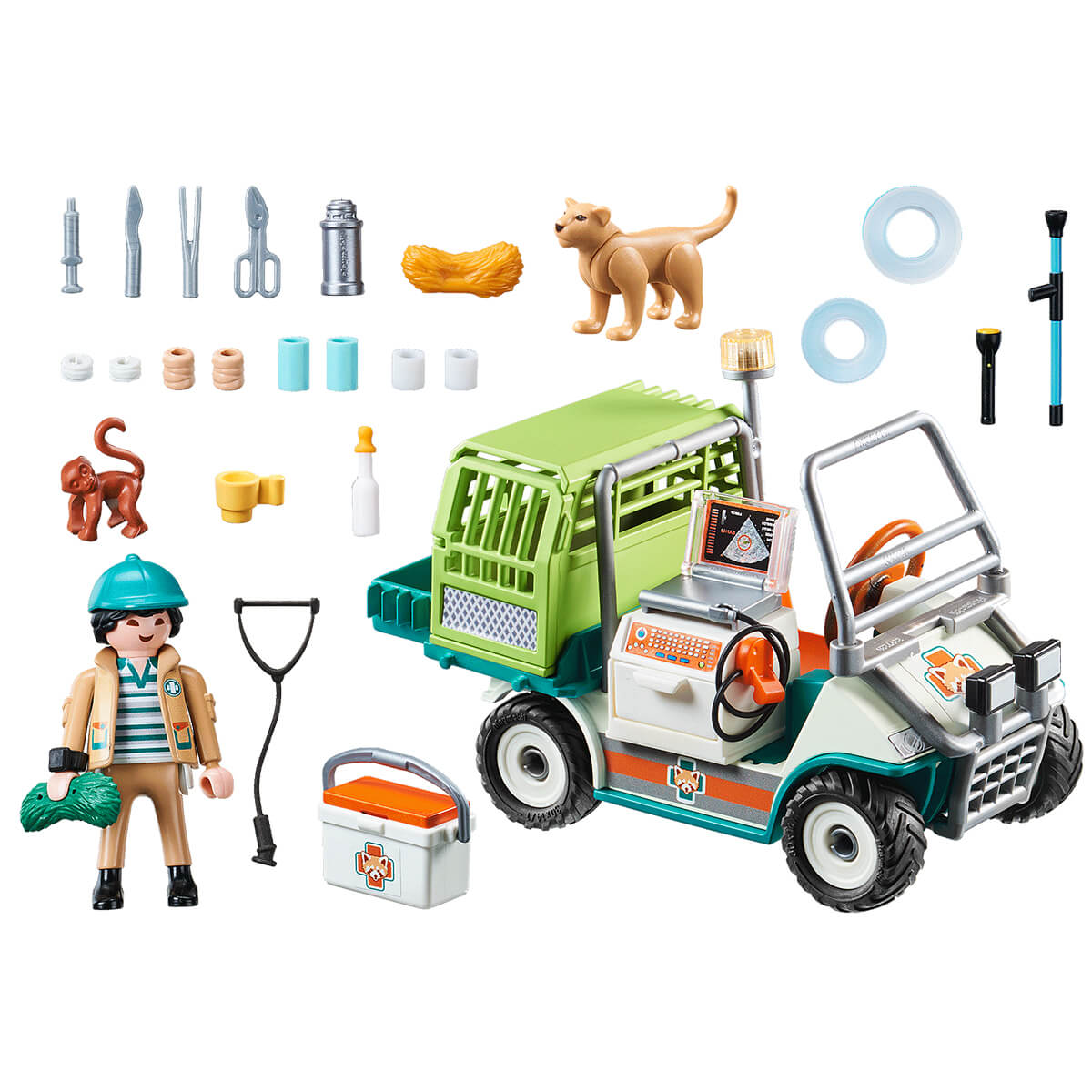 PLAYMOBIL Adventure Zoo Zoo Vet with Medical Cart (70346)