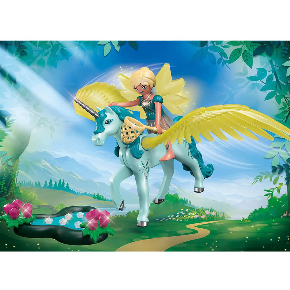 Playmobil Adventures of Ayuma Crystal Fairy with Unicorn (70809)