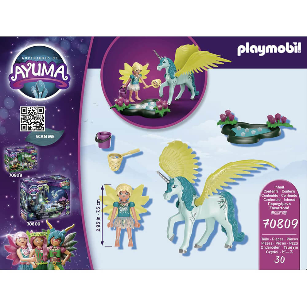 Playmobil Adventures of Ayuma Crystal Fairy with Unicorn (70809)