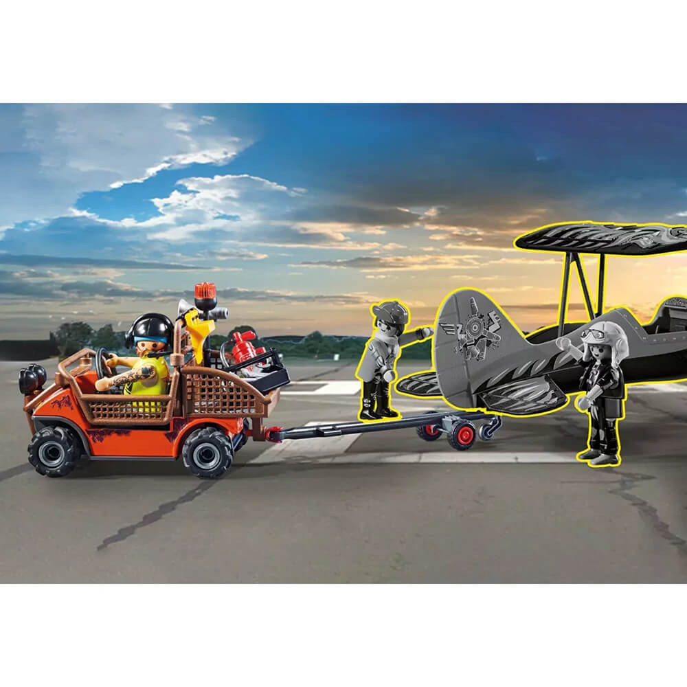 PLAYMOBIL Air Stunt Show Mobile Repair Service Playset (70835)