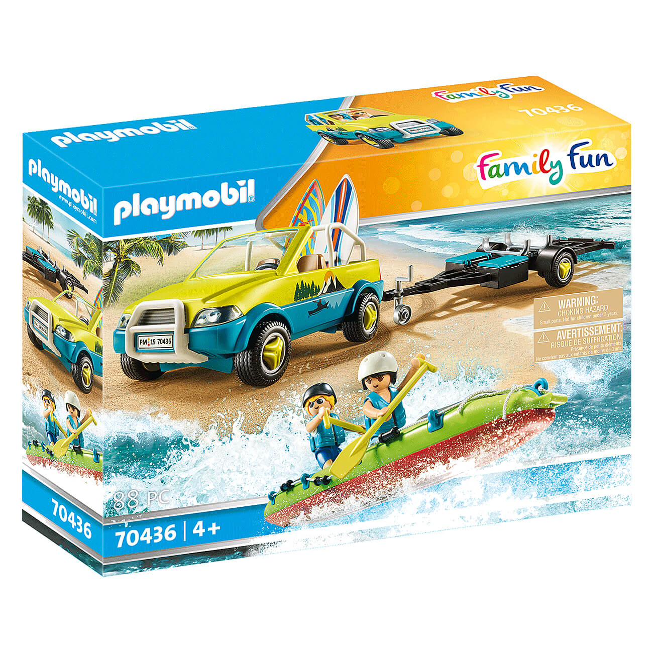 PLAYMOBIL Beach Hotel Beach Car with Canoe (70436)