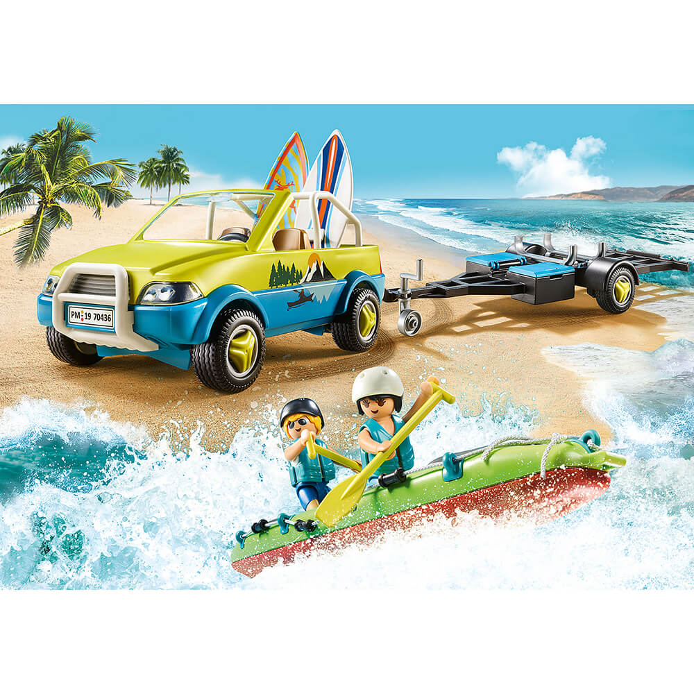 PLAYMOBIL Beach Hotel Beach Car with Canoe (70436)