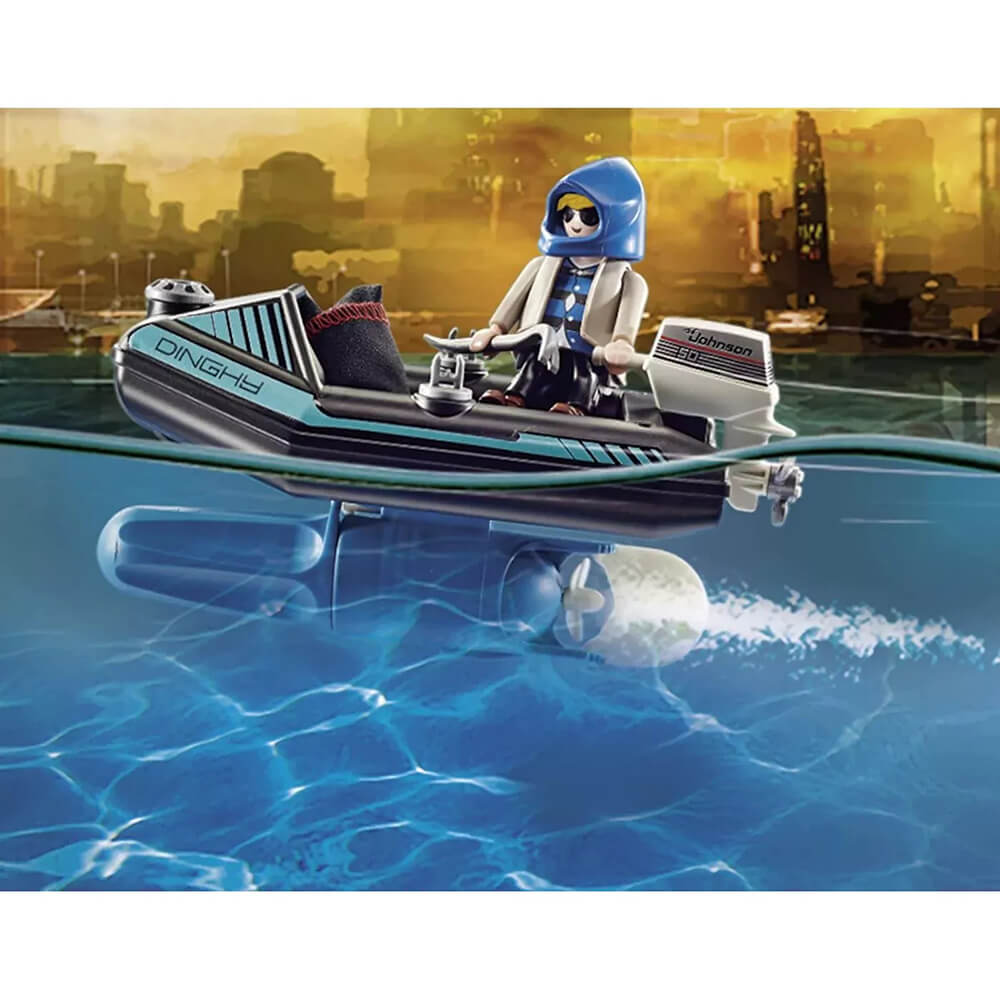PLAYMOBIL City Action Police Jet Pack with Boat (70782)