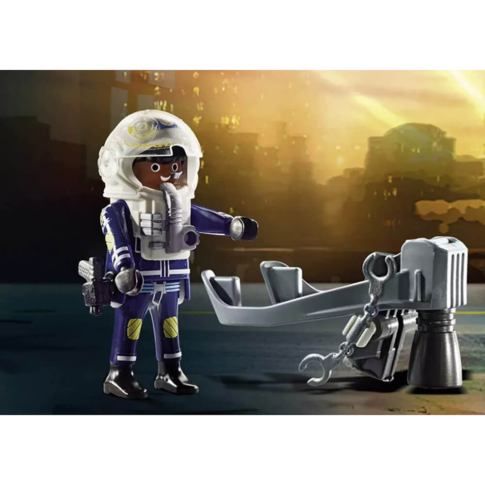 PLAYMOBIL City Action Police Jet Pack with Boat (70782)