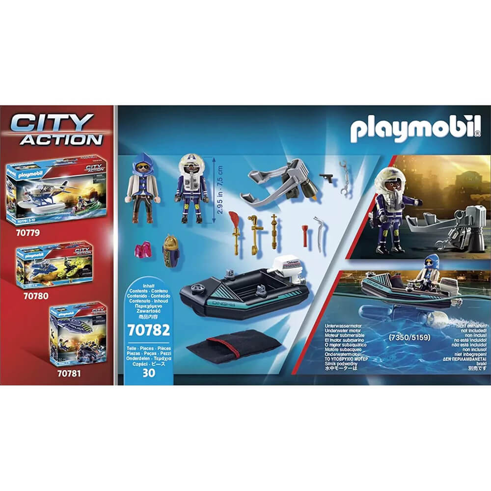 PLAYMOBIL City Action Police Jet Pack with Boat (70782)