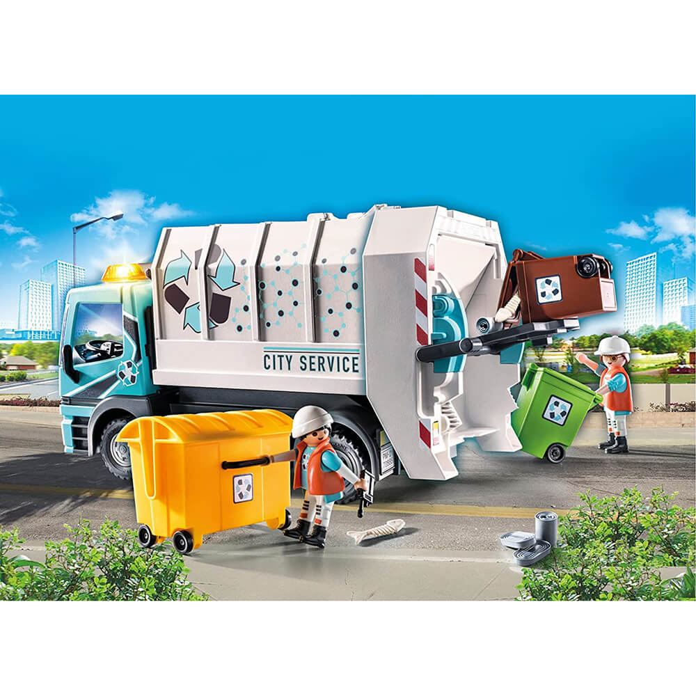 PLAYMOBIL 4129 City Action - Camion De Recyclage Avec Lumière 