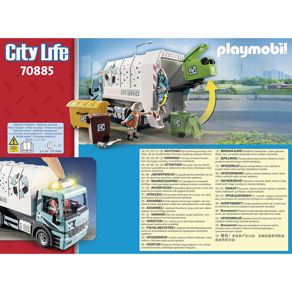 PLAYMOBIL City Life City Recycling Truck (70885)