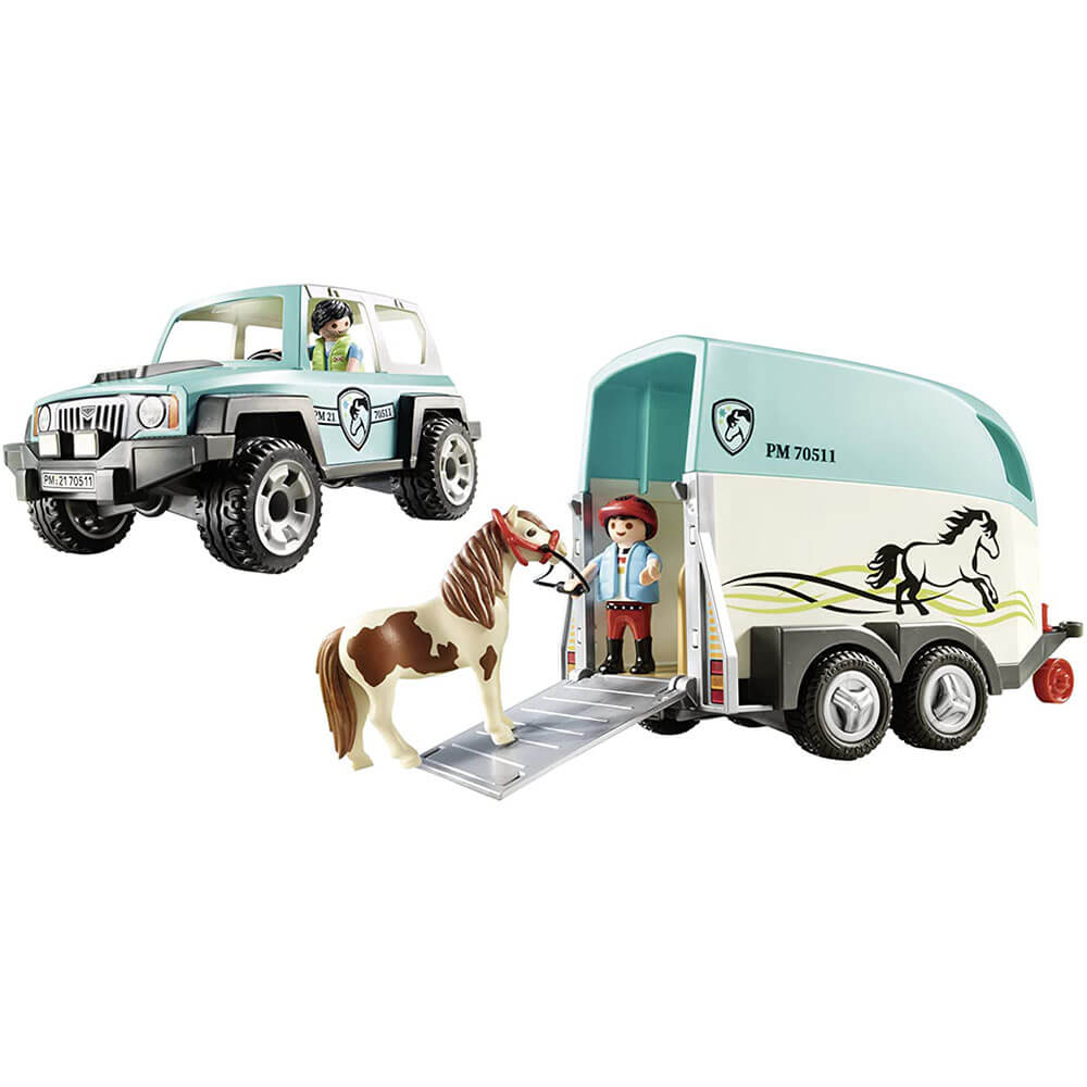 Playmobil Country Car with Pony Trailer Set (70511)