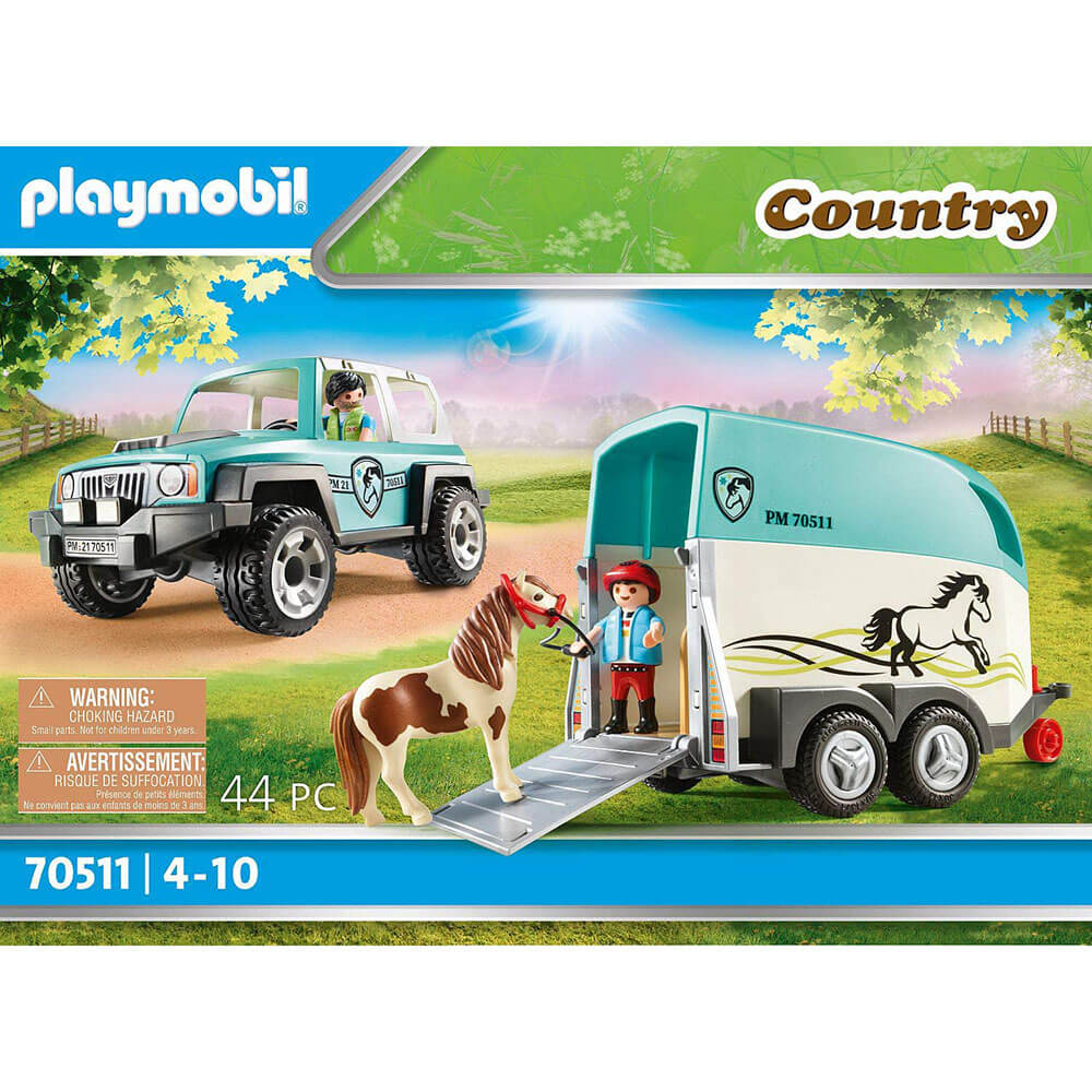 Playmobil Country Car with Pony Trailer Set (70511)