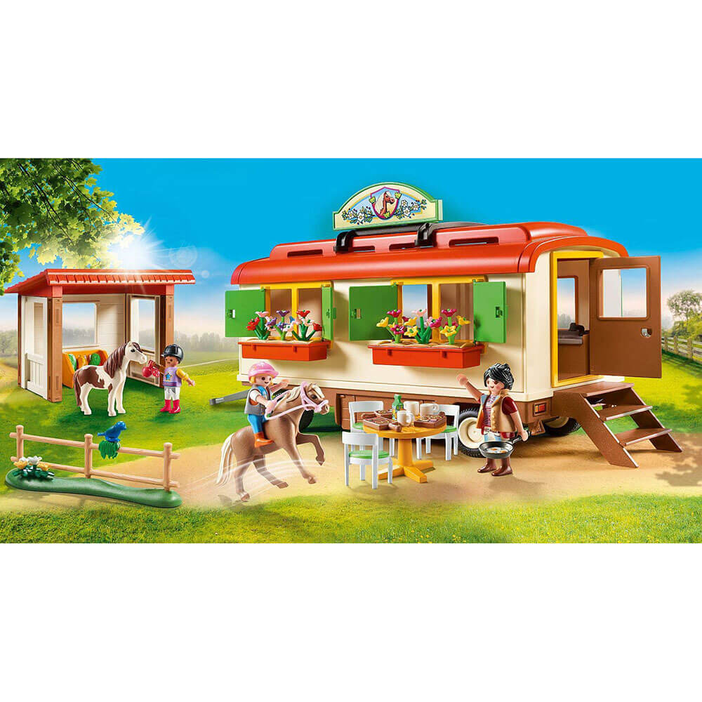 Playmobil Country Pony Shelter with Mobile Home Set (70510)
