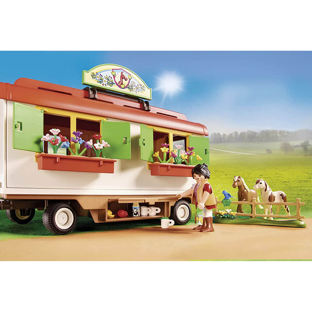 Playmobil Country Pony Shelter with Mobile Home Set (70510)