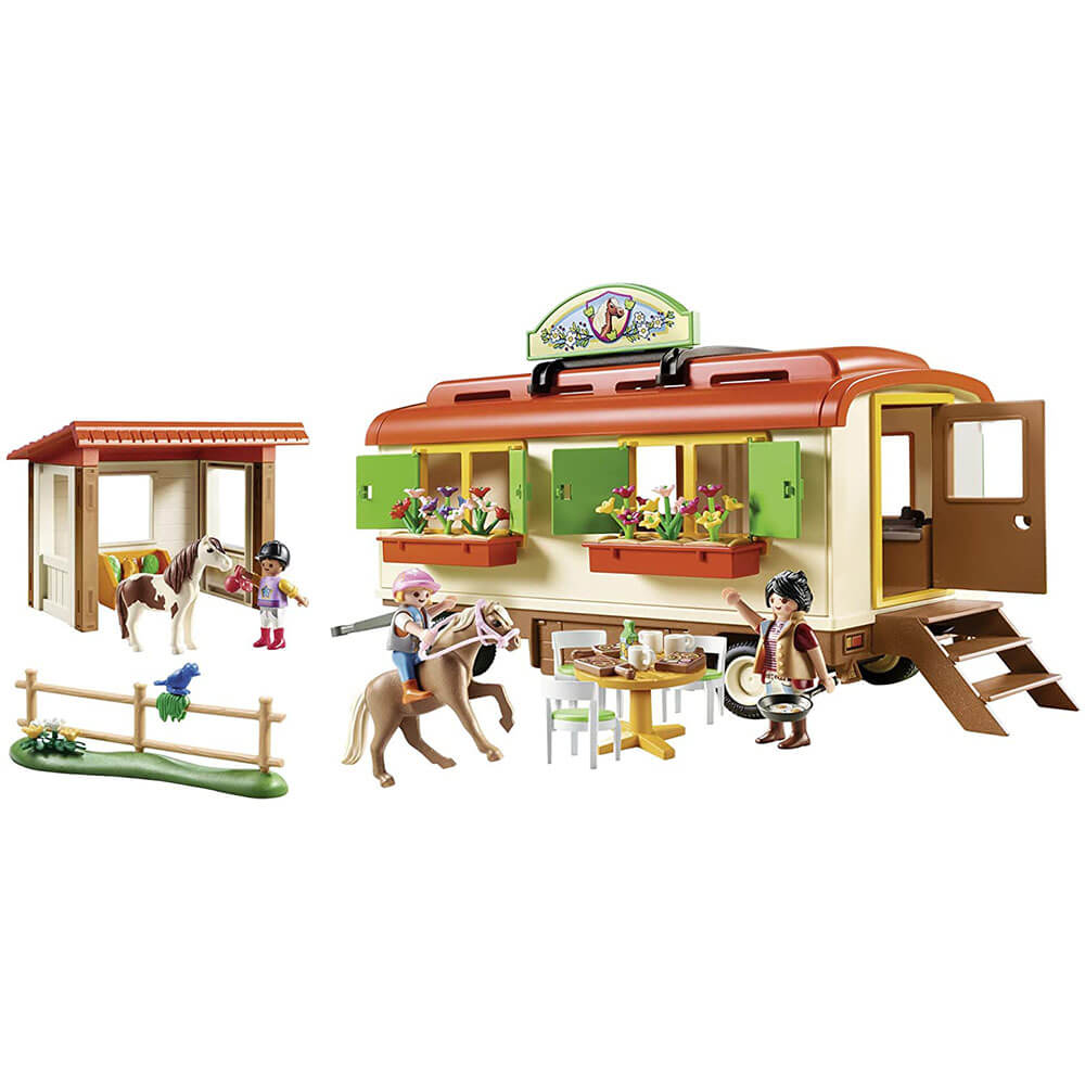 Playmobil Country Pony Shelter with Mobile Home Set (70510)