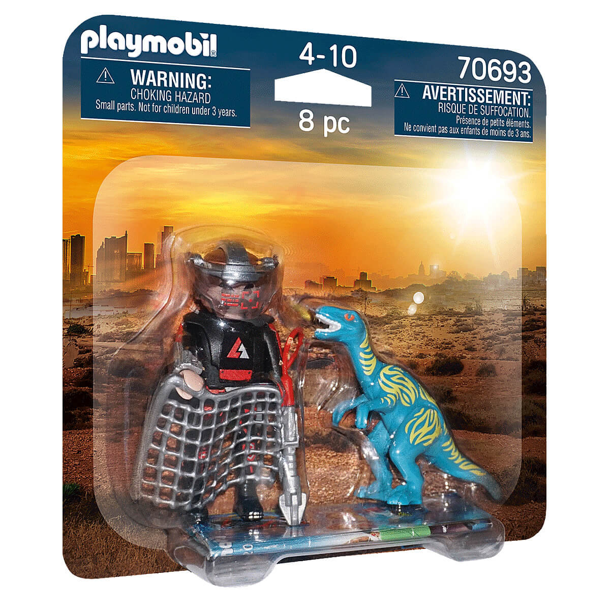 PLAYMOBIL Dinos DuoPack Velociraptor with Dino Catcher (70693)