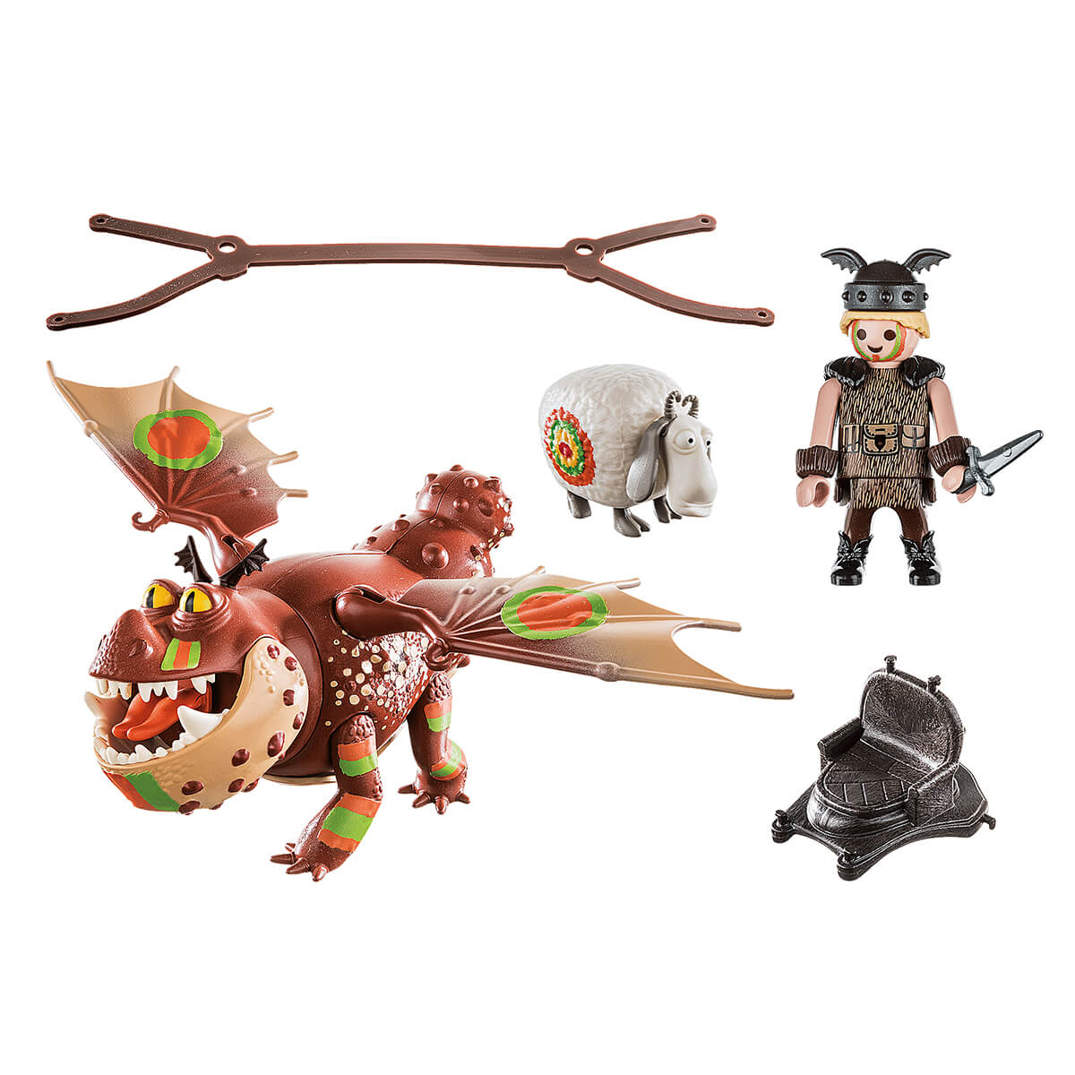 PLAYMOBIL Dragons Race to the Edge Fishlegs & Meatlug