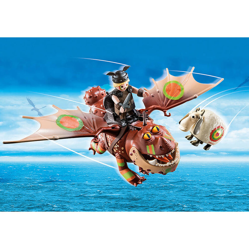 PLAYMOBIL Dragons Race to the Edge Fishlegs & Meatlug