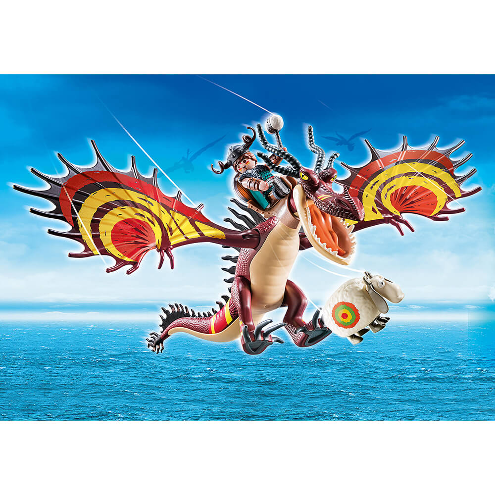 PLAYMOBIL DreamWorks Dragons Race to the Edge Dragon Racing: Snotlout and Hookfang   (70731)