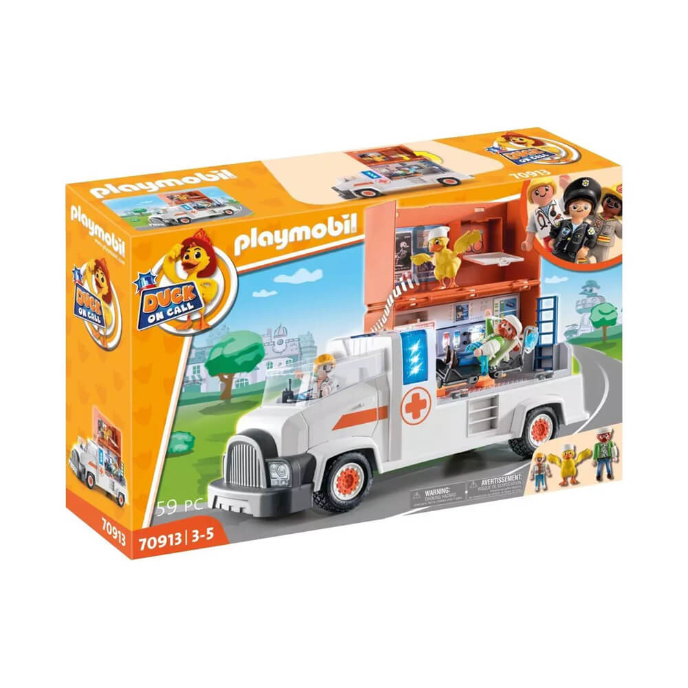 Playmobil DUCK ON CALL Ambulance Playset (70913)