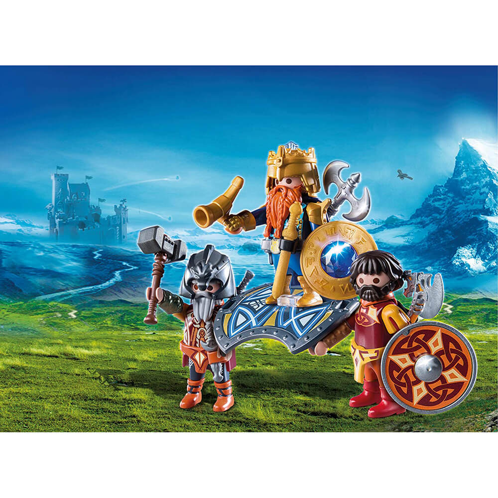 PLAYMOBIL Dwarf Kingdom Dwarf King with Guards (9344)