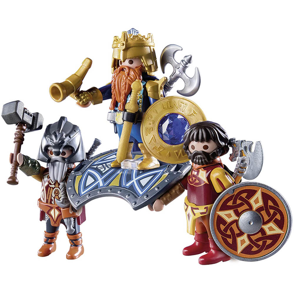 PLAYMOBIL Dwarf Kingdom Dwarf King with Guards (9344)