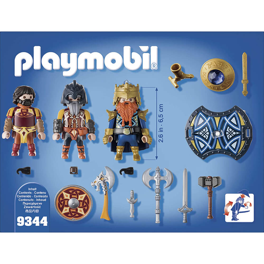 PLAYMOBIL Dwarf Kingdom Dwarf King with Guards (9344)