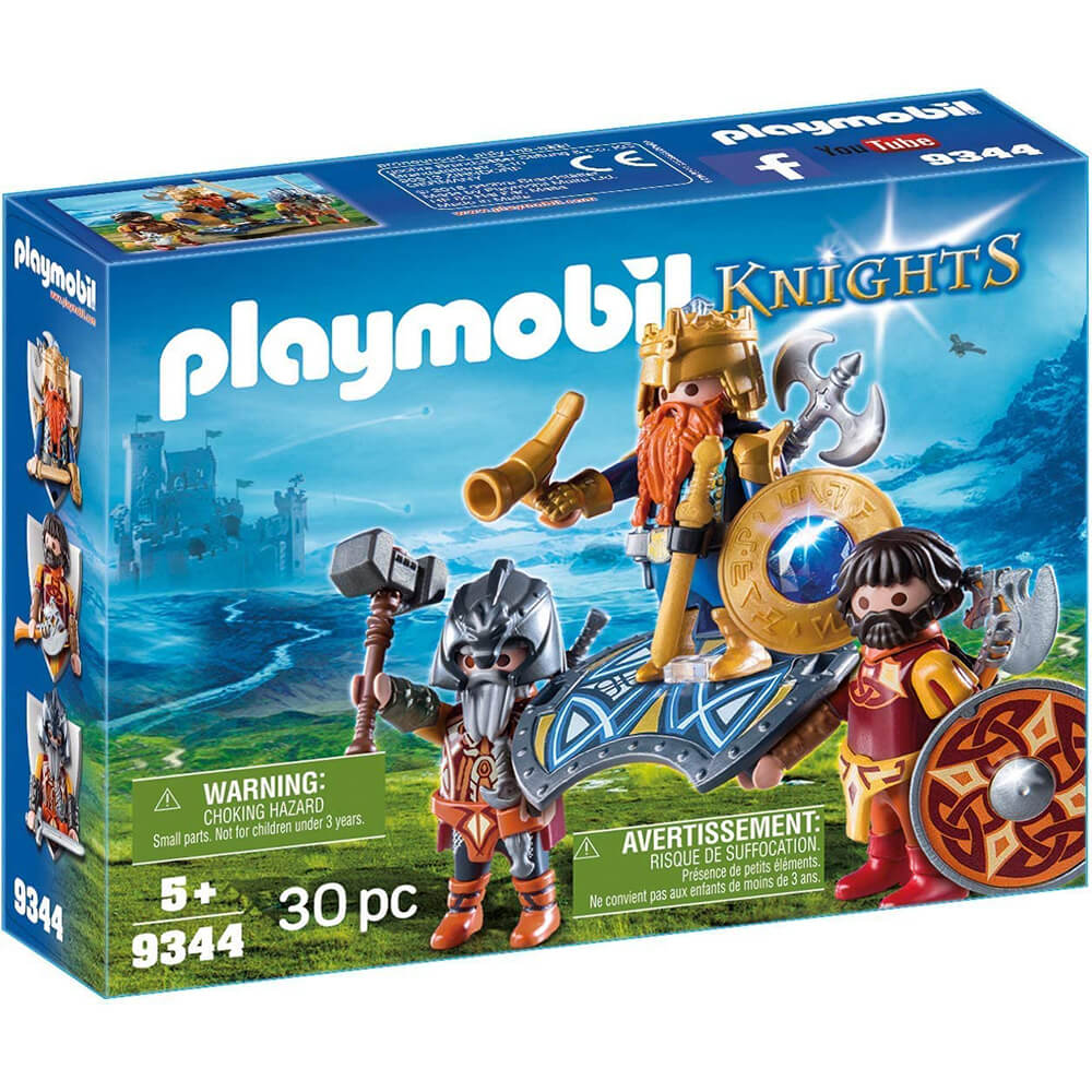 PLAYMOBIL Dwarf Kingdom Dwarf King with Guards (9344)