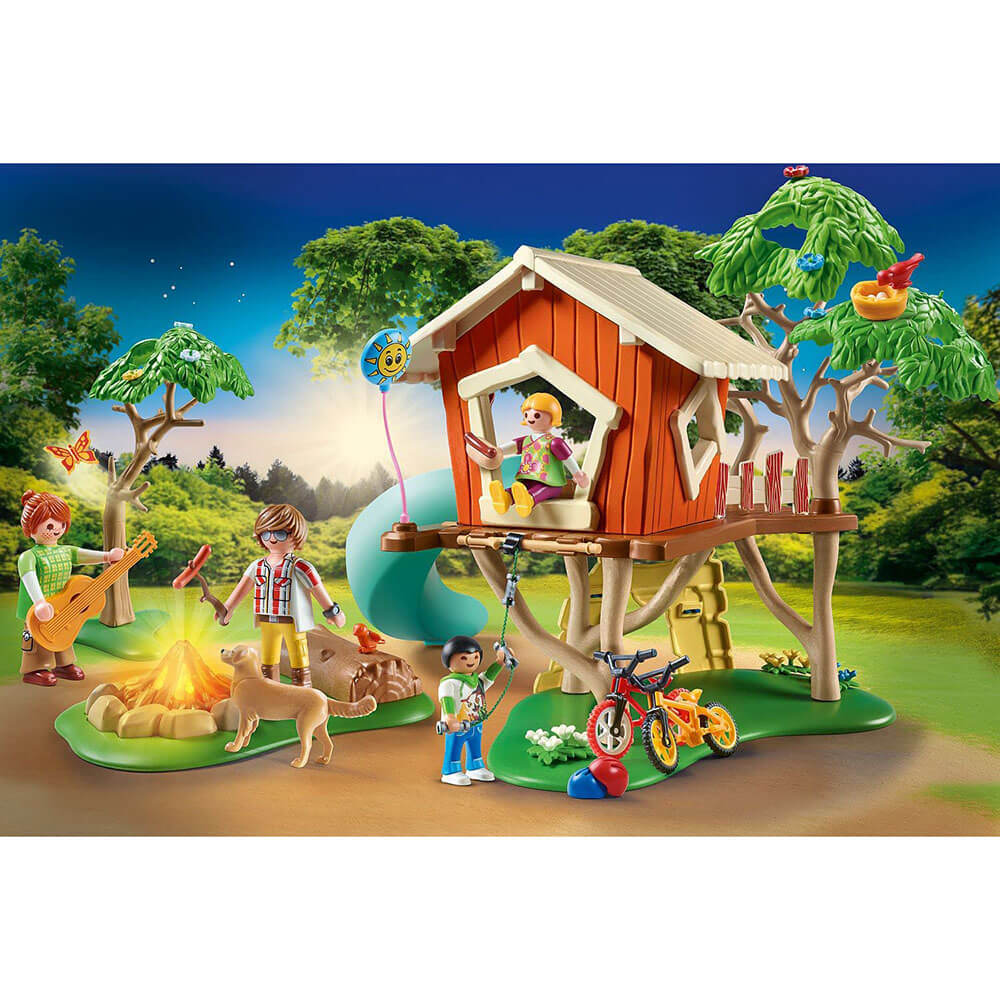 Playmobil Family Fun Adventure Treehouse with Slide Playset