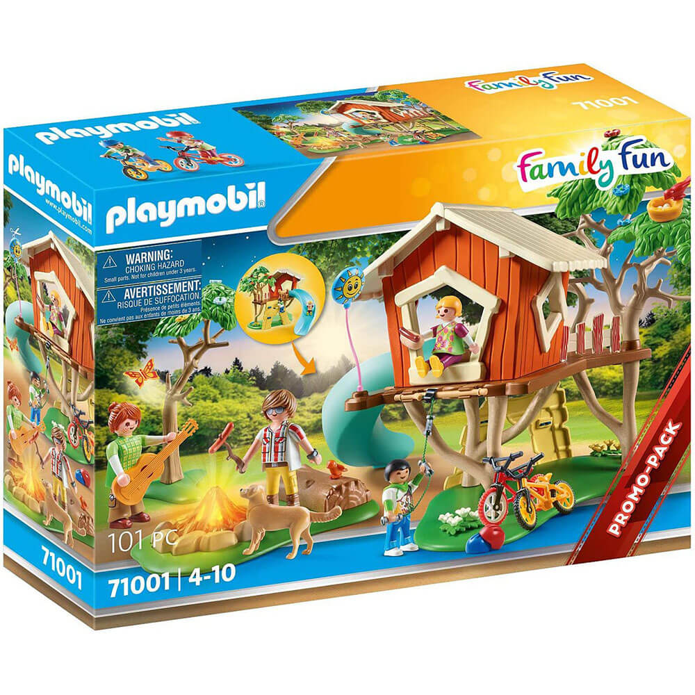 Playmobil Family Fun Adventure Treehouse with Slide Playset
