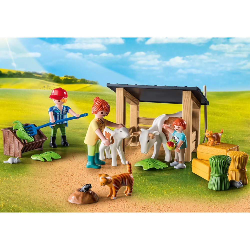 PLAYMOBIL Farm Farmhouse with Outdoor Area Playset (71248)