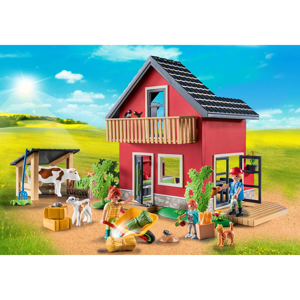 PLAYMOBIL Farm Farmhouse with Outdoor Area Playset (71248)