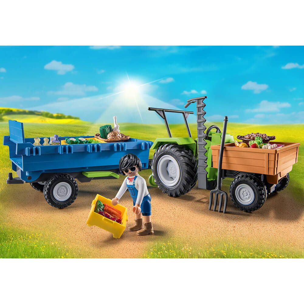PLAYMOBIL Farm Harvester Tractor Playset (71249)