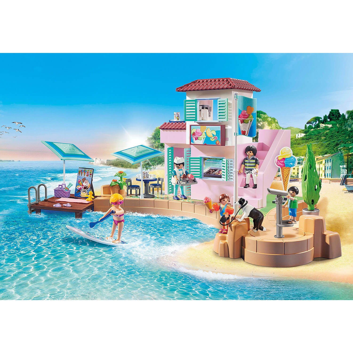 PLAYMOBIL Limited Edition Waterfront Ice Cream Shop (70279)