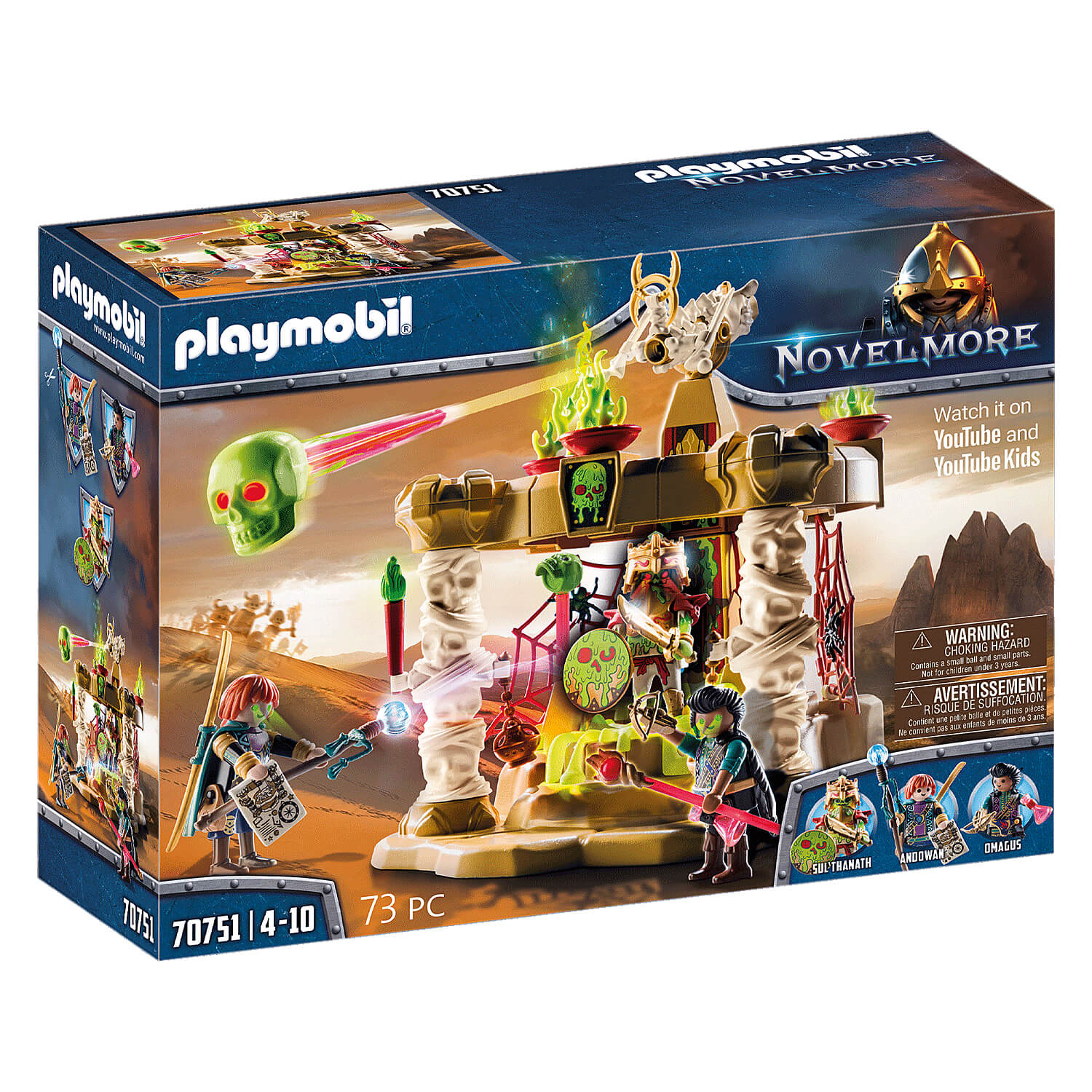 PLAYMOBIL Novelmore Sal'ahari Sands Skeleton Army Temple (70751)