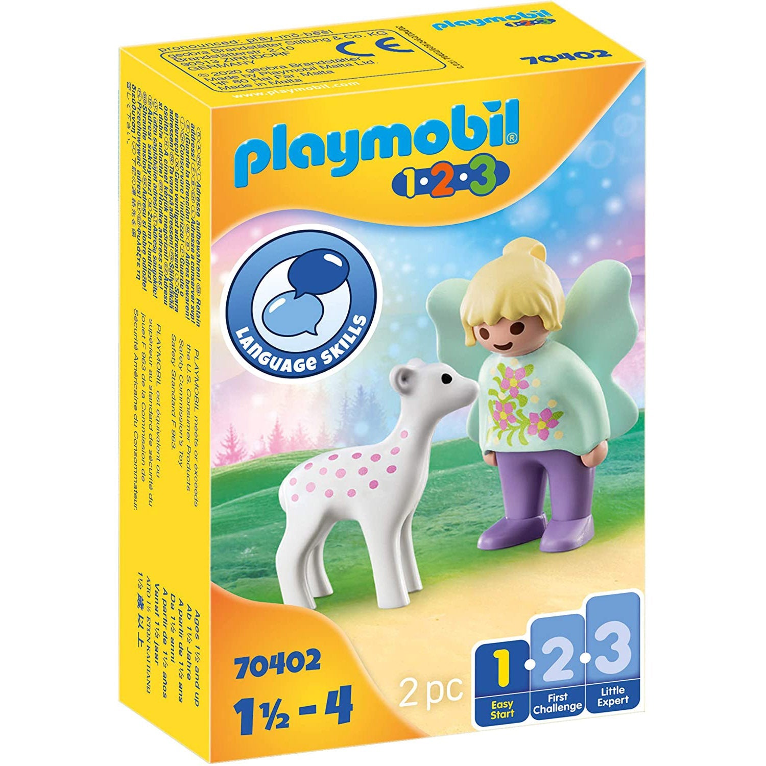 PLAYMOBIL PLAYMOBIL 1.2.3 Fairy Friend with Fawn (70402)