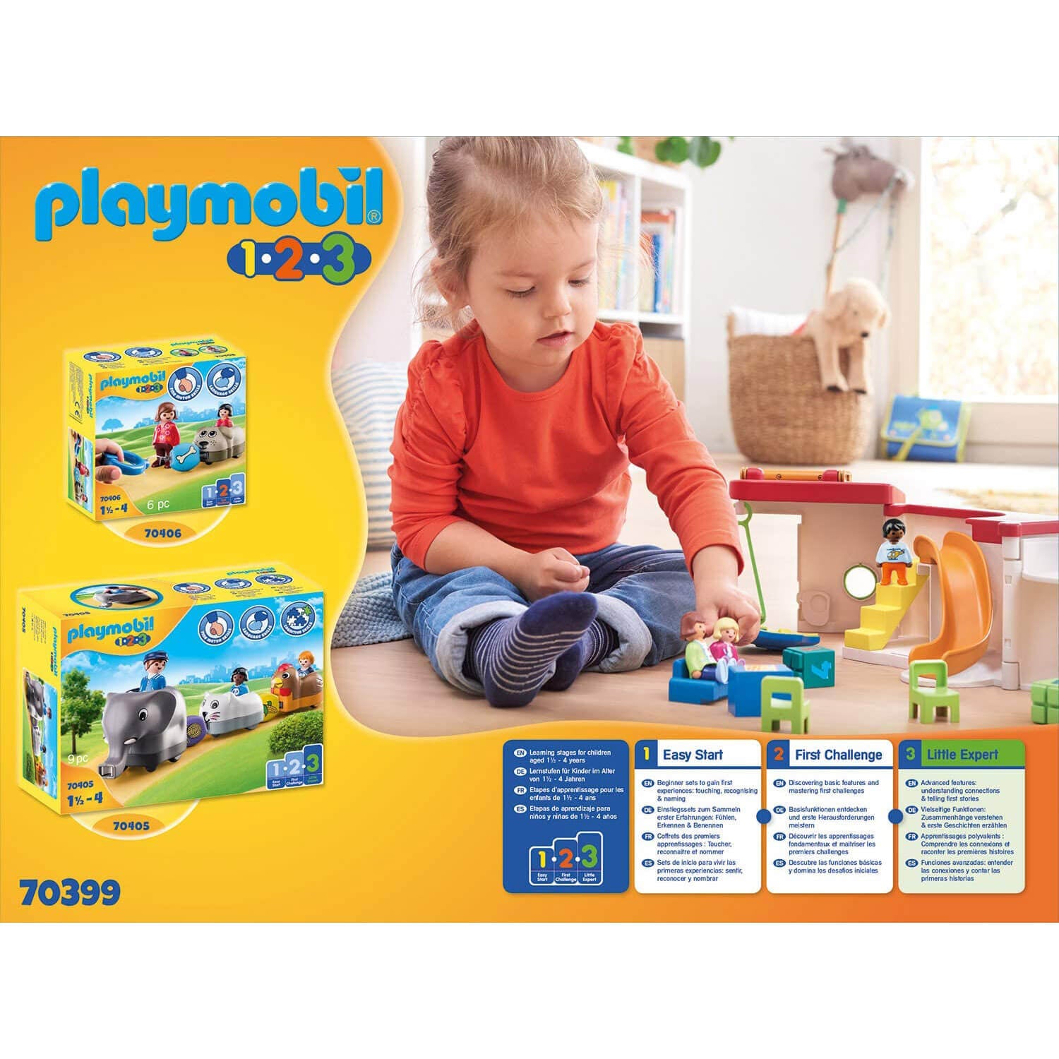 PLAYMOBIL PLAYMOBIL 1.2.3 My Take Along Preschool (70399)