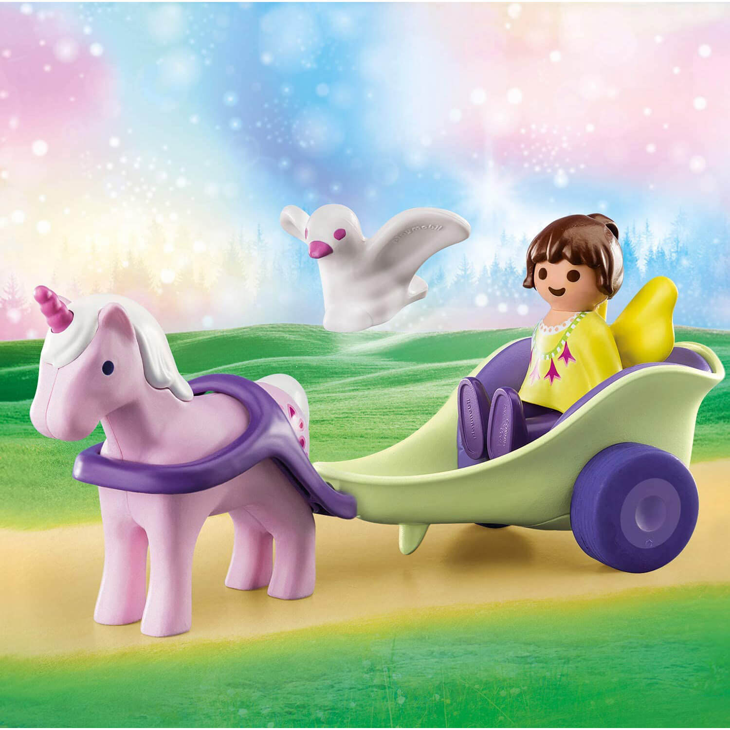 PLAYMOBIL PLAYMOBIL 1.2.3 Unicorn Carriage with Fairy (70401)